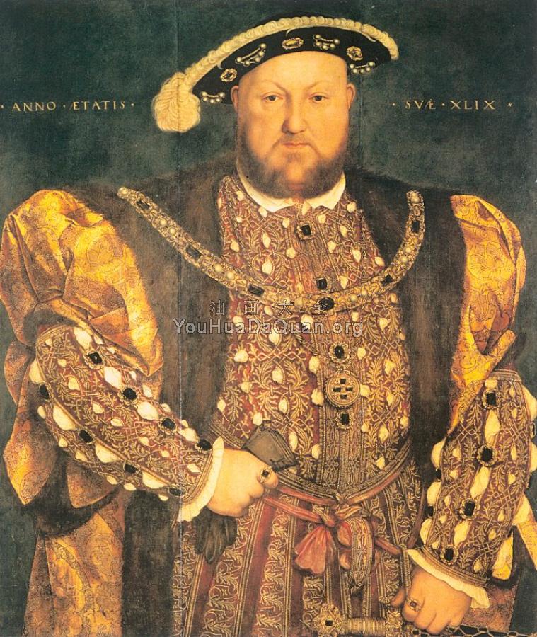 Portrait of Henry VIII - 小汉斯·荷尔拜因